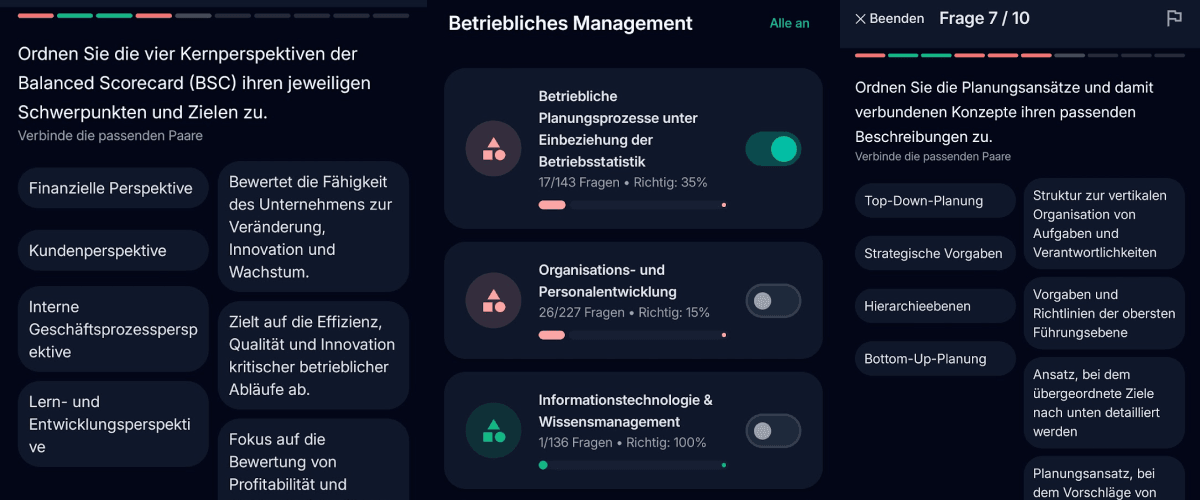App-Screenshot: Betriebliches Management in Fachwirt Hero