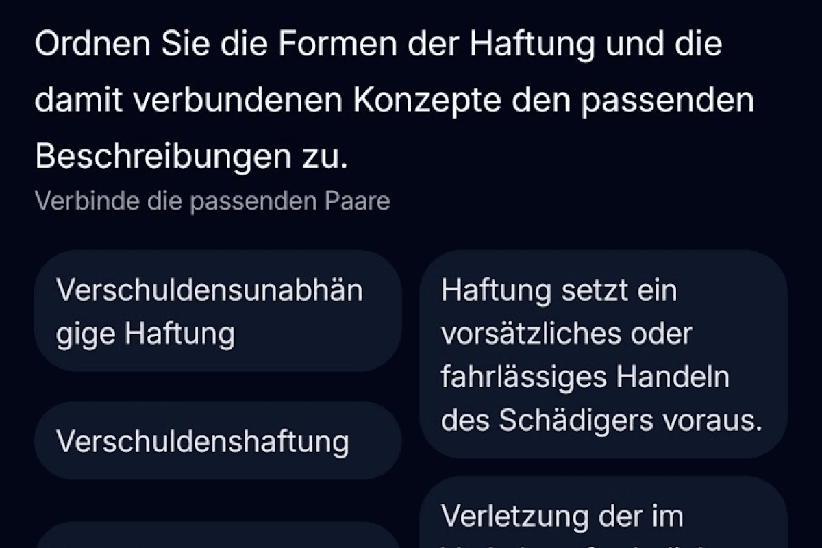 App-Screenshot: Abgrenzungsfragen Rechtsbegriffe